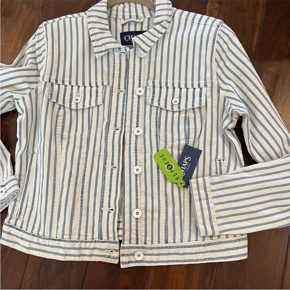Chaps jean jacket nwt M